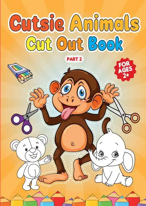 Cutsie Animals - Cut out book / Druk 1 Koopje