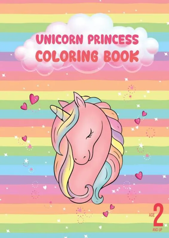 Seizoensaanbieding Unicorn princess coloring book / 1st Edition