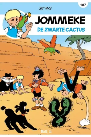 Zwarte cactus / Druk 1 Hoge Kwaliteit