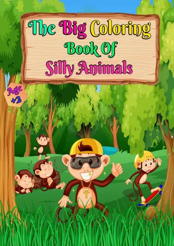 Rechtstreeks Van De Fabrikant The Big Coloring Book of Silly Animals / 1st Edition