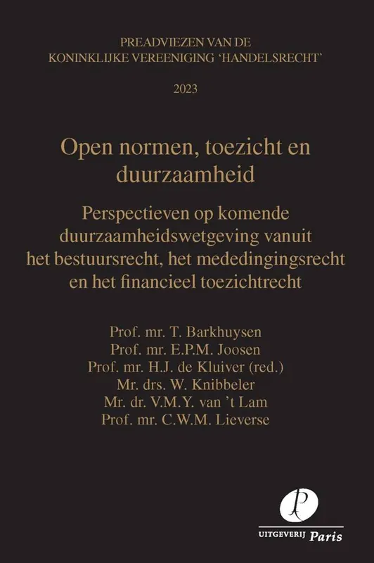 Direct Verzonden Open normen, toezicht en duurzaamheid / Druk 1