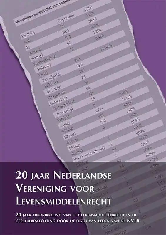 Uitverkoop 20 jaar Nederlandse Vereniging voor Levensmiddelenrecht / Druk 1